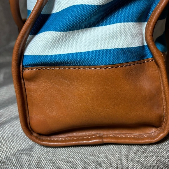 🔥SALE! Michael Kors Hamilton Canvas Striped Large North South Tote - Picture 10 of 15